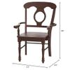 Sunset Trading Andrews Arm Chair, Set of 2, Distressed Chestnut view 3