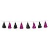 Beistle Metallic Curtains for Parties, Cerise and Black Metallic Tassel Garland 9.75 Inch x 8 Feet, Pack 12 view 1