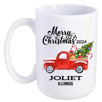 Joliet Mug Joliet Gifts Travel Souvenir Christmas Coffee Mug 15oz White