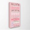 The Kids Room by Stupell Pink Ballerina Rules Dance with Your Heart Typography Stretched Canvas Wall Art, Multi-Color view 1