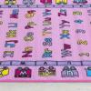 Allstar 5x7 Pink Kids' Educational Rectangular Accent Rug with Multicolored Alphanumeric Design (4' 11" x 6' 10") view 4