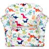 Costzon Kids Couch, Children's Sofa Armrest Chair with Pattern, Toddler Furniture w/Sturdy Wood Construction, Preschool, Lightweight Children Couch Sofa Chair for Aged 1-5 Boys & Girls Gifts, Dinosaur view 1