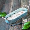 Galvanized Metal Tray with Handles view 2