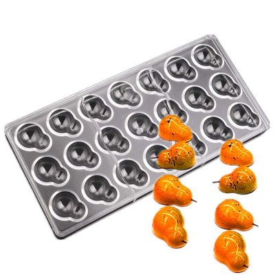 21 cavities bottle gourd cucurbit peanut shape polycarbonate PC chocolate mold ice cube mould chocolat candy making molds DIY