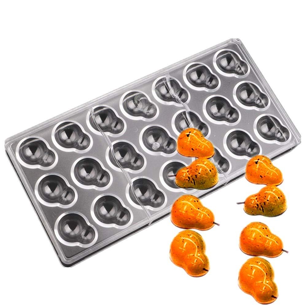 21 cavities bottle gourd cucurbit peanut shape polycarbonate PC chocolate mold ice cube mould chocolat candy making molds DIY