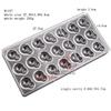 21 cavities bottle gourd cucurbit peanut shape polycarbonate PC chocolate mold ice cube mould chocolat candy making molds DIY view 2