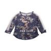 Beautees Mermaid Fan Club Floral Top (Navy, L) view 1