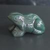 1.6'' Hand Carved Mixed gemstom Crystal Frog Figurine Animal Carving (Indian Agate) view 2