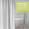 ORGANIC FABRIC SHOWER CURTAIN LINER - Standard Stall Size - A Stylish Quality Bathroom Drape - Earth Friendly, Non-Toxic + Odor-Free Cotton Liner - Light-Weight White Shower Curtain - 36x74 WOC view 3