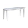 Shaker Style Solid Parawood Kitchen/Dining Bench, 39"W x 14"D x 18"H, Sturdy Seating for Entryway, Living Room, Family Room, or Breakfast Nook, Easy Assembly, Unfinished, Ready to Stain or Paint view 1