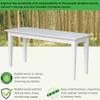 Shaker Style Solid Parawood Kitchen/Dining Bench, 39"W x 14"D x 18"H, Sturdy Seating for Entryway, Living Room, Family Room, or Breakfast Nook, Easy Assembly, Unfinished, Ready to Stain or Paint view 4
