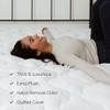 eLuxurySupply Copper Infused Mattress Pad - Fitted Skirt with Extra Plush and Thick Copper Mattress Pad Topper - Cooling Effect Pillow Top Mattress Cover Featuring Cutec Technology - Twin Size view 2
