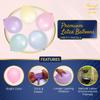 100 Pastel Balloons for Parties 10 Inch Latex for Easter Party Decorations or Rainbow Supplies - Blue, Purple, Yellow, Green and Pink Balloons for Ice Cream, Donut, Sprinkle, Birthday view 3