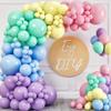 100 Pastel Balloons for Parties 10 Inch Latex for Easter Party Decorations or Rainbow Supplies - Blue, Purple, Yellow, Green and Pink Balloons for Ice Cream, Donut, Sprinkle, Birthday view 4