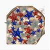 75 Floating Sparkling Patriotic Stars Red Blue Silver and Matching Beads- Fills 1 Gallon of Transparent Gels for Floating Effect-With Measured Floating Gels Prep Bag for Best Results! view 2