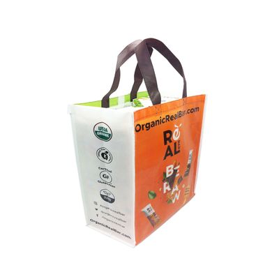Organic Real Bar Medium Reusable Grocery Bags Shopping Tote Bags Produce Bags for Carrying Accessories - 25 Bags