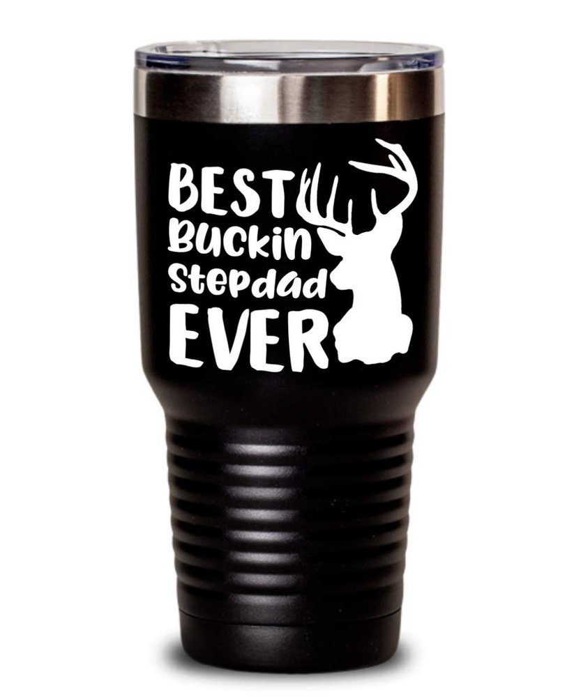 Best Bucking Stepdad Travel Mug for Father's Day Mugs for Step Dad Coffee Cup for Stepfather
