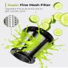 Jocuu Slow Masticating Juicer Machines with Soft Hard Modes Easy to Clean Quiet Motor & Reverse Function, Cold Press Juicer for Fruit & Vegetable, 90% Juice Yield, with Brush & Recipes (Grey) view 3