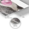 Smile Art Design Koala and Giraffe Animal Bubble Gum Art 2 PANEL METAL PRINT SET Pink Gum Black and White Wall Art Home Decoration Pop Art Kids Room Ready to Hang Made in USA- 40x30 view 3