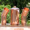 HealthGoodsIn - Pure Copper Pitcher with 4 Copper Tumblers | Copper Pitcher and Tumbler Set for Ayurveda Health Benefits view 2