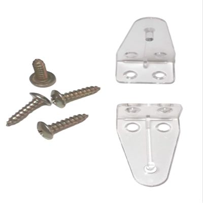 Asia Buy 1" Mini Blind Hold Down Brackets for Window Blinds with 5/8" Self Drill Screws (50)