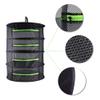 NXqilixiang Herb Drying Rack Net Dryer Hanging Dry Net 4 Layer Collapsible Hanging Dryer with Zipper Net Carrying Case Indoor and Outdoor for Herb Beans Fish Vegetable Drying(4 Layers - with Zipper) view 2