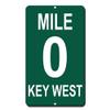 Lilyanaen New Metal Sign Aluminum Sign Mile 0 Key West Funny for Outdoor & Indoor Home Decor 12" x 8" view 1
