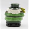 Cosmos Gifts Fine Ceramic Irish Green Nutcracker with Shamrock Candy Box Jar, 7-1/2" H view 3