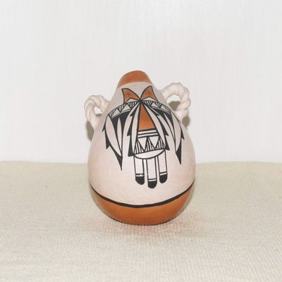 Authentic Hand Coiled Acoma Pueblo Water Jug