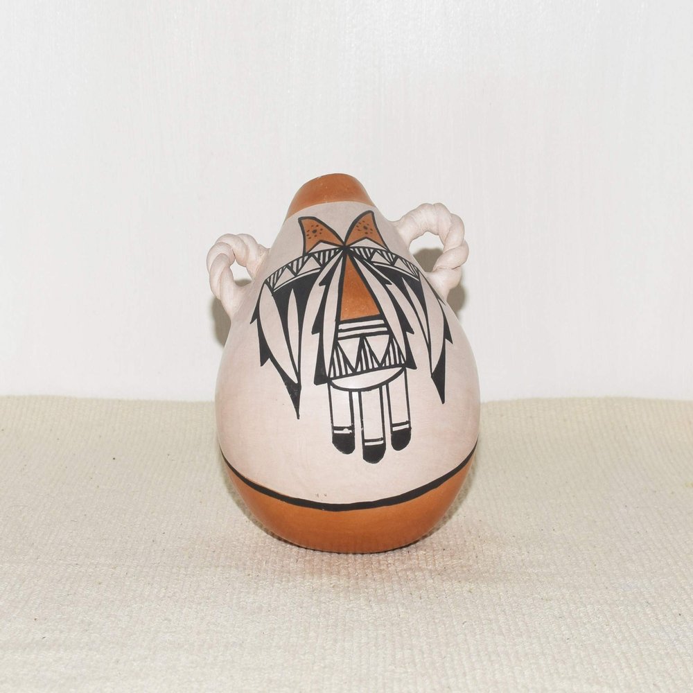 Authentic Hand Coiled Acoma Pueblo Water Jug