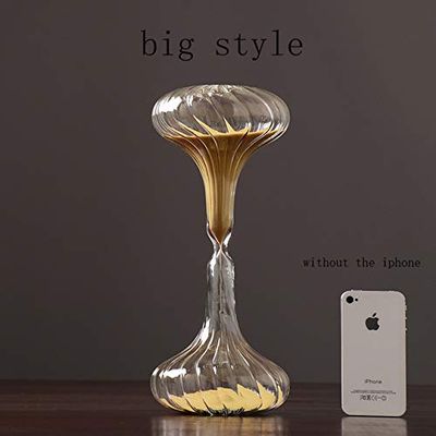 ZAMTAC Creative Transparent Glass Time Hourglass Colorful Sandglass Sand Clock Office Desktop Decoration Adornment Timers Birthday Gift - (Color: Bbig)