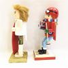 ZAMTAC 2PC/Set Handicraft Summer Series Cute Wooden Nutcracker 25CM Skier and Surfers Ornaments Special Birthday Gift Home Decoration view 2