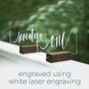 Cedar and Ink Acrylic Wedding Table Numbers 1-20, Acrylic Wedding Signs with Calligraphy Lettering, Glass Like Rustic Reception Event, Frames or Stands not Included (1-20) view 2