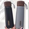 WATERBOTTLEHERO Brief Thermal Insulation Water Bottles 500ML with Rope Grain Lid Design 304 Stainless Steel Body Applicable for Outdoor Sports 2 0.5L view 2