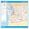 Home Comforts Washington State Map Poster, 20x30 Inch, Full Color, Glossy Finish, Travel Map, Laminated, Ready to Frame or Hang view 1