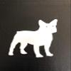 DCentral French Bulldog Flexible Vinyl Safety Screen Magnets: Double-Sided. White-Easier to See Day & Night. Decorative. Helps Stop Walking into Screens, for Non-RETRACTABLES, Size W 5.3" x L 5.5" view 4