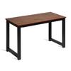 Decoholic 47 Inch Computer Desk, Home & Office PC Laptop Study Writing Table Workstation with Leg Bars, Modern Simple Industrial Style, Rustic Brown view 1