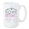 Long Distance Mother's Day Mug Texas Ohio - Home Is Where My Mom Is - State To State TX OH, Mother Day Gift For Mom From Daughter, Son Mug 15 oz view 1