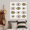 The Oliver Gal Artist Co. Abstract Wall Art Canvas Prints 'Party Eyes' Home Dcor, 30" x 30", Pink, Gray view 3
