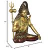 Exotic India Bhagawan Shiva - Brass Statue - Color Red Gold Color view 4
