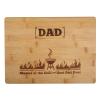 Laser Engraved Cutting Board Master of the Grill and Best Dad Ever Gift For father Birthday Gifts for Dad Cutting Board Gift Rectangle Bamboo Cutting Board11.8X8.7X0.5 inch view 1