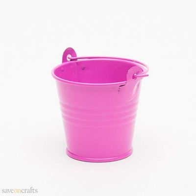 2" Iron Favor Bucket, Fuchsia Set of 100 - Excellent Home Decor - Indoor & Outdoor