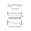 4 Pack Tension Rods, 28-48 Inches Adjustable Spring Steel Cupboard Bars Tension Curtain Rod shower Rod Closet Rod Tensions Rod Extendable Width view 3