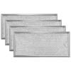 4 Pack Microwave Grease Filter Compatible with Whirlpool and GE Microwaves - WB06X10596 Microwave Oven Grease Filter Approx 13" x 6" by AMI PARTS view 1
