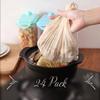 Cotton Mesh Strainer Bags for Soup Making, Reusable Nut Milk Bag, Food Grade Cheesecloth with Drawstring for Bone Broth, Tea, Cold Brew - 24 Pack view 1