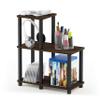 Furinno Turn-N-Tube Accent Decorative Shelf, Columbia Walnut/Black view 1