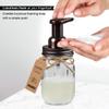SheeChung 3 Piece Mason Jar Bathroom Accessories Set,Farmhouse Bathroom Set view 3