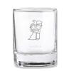 Couple Themed Personalized 2 oz. Stemless Short Glass/Votive Holder | 72 ct, Perfect for Bridal Showers, Weddings & Anniversaries Party - Silver view 1