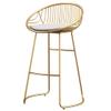 Bar Chair Footstool Modern Barstools Dining Chair Metal Legs White PU Seat Cushion Design Kitchen Restaurant Bar High Stool (Seat Height: 65 / 75CM) Load 200kg view 1
