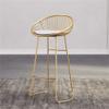 Bar Chair Footstool Modern Barstools Dining Chair Metal Legs White PU Seat Cushion Design Kitchen Restaurant Bar High Stool (Seat Height: 65 / 75CM) Load 200kg view 2
